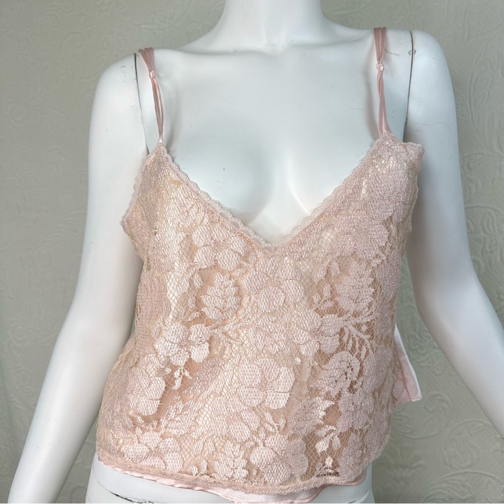 Victoria's Secret 80s Gold Label VTG Pink Lace Camisole